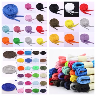 Flat Shoelaces Athletic Sneaker Shoe Laces Strings Ties Ropes 50-130cm