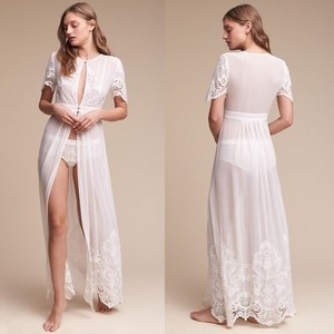 white maxi robe
