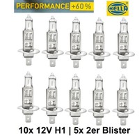 10X Hella H1 Performance GlüHlampe Halogenlampe Lampe Birne 12V 55W P14,5S 2Er