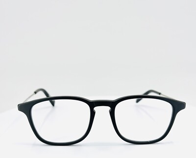 NORMAN CHILDS JUSTIN MBK Black Unisex Square Full Rim Eyeglasses 49-20-145 B:39 
