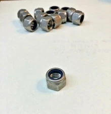 7/16"-14 Locknut Nyloc (Nylon Insert blue) NE Standard Stainless 18-8 (50) 