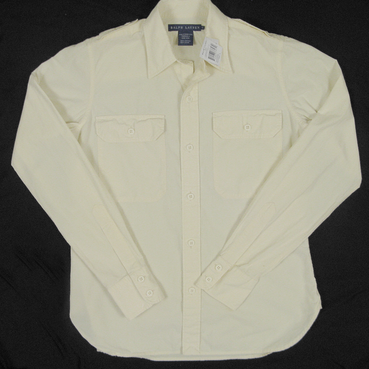 NEW Polo Ralph Lauren Womens Safari Style Shirt! Creme or