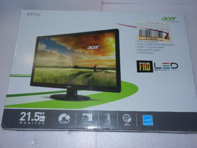 pls read new no warranty Acer S220HQL LCD computer monitor FHD VGA DVI S220 PC