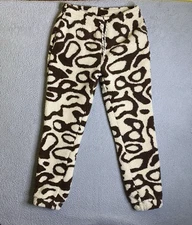 Parks Project Jogger Adult Medium Yellowstone Geyser High Pile Fleece Brown NWOT