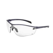 Bolle 40237 Silium Safety Glasses Dark Gunmetal Clear Lens Platinum Coating
