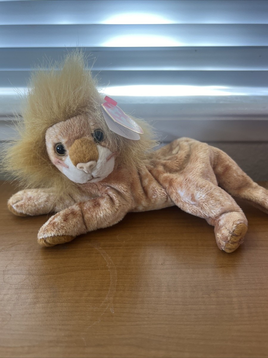 Ty Beanie Baby ORION the Lion NEW MWMTs Plush Stuffed Animal Toy