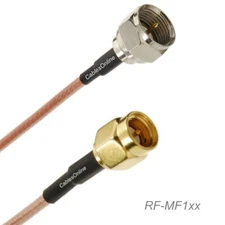 F-type Male to SMA Male 50-Ohm RG316 Coax Low Loss Jumper RF Cable