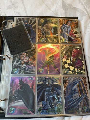 1995 Fleer Metal Batman Forever SEGREGATOR FABRYCZNY KOMPLETNY ZESTAW NM/MT - Zdjęcie 3 z 16