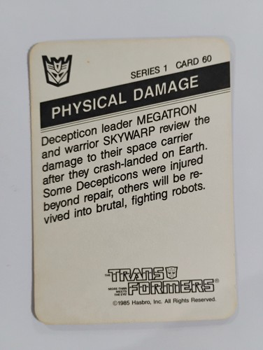 RARE - You pick (Action Cards) - 1985 Milton Bradley Transformers Cards - Picture 33 of 144