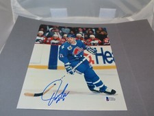 Owen Nolan Signed Quebec Nordiques 8x10 Photo Autographed Beckett BAS COA 1B