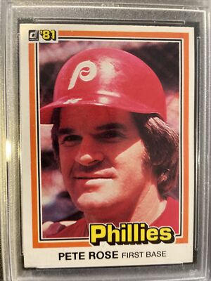 1981 Donruss #371 Pete Rose PSA 6 EX-MT HOF GOAT Hit King Phillies