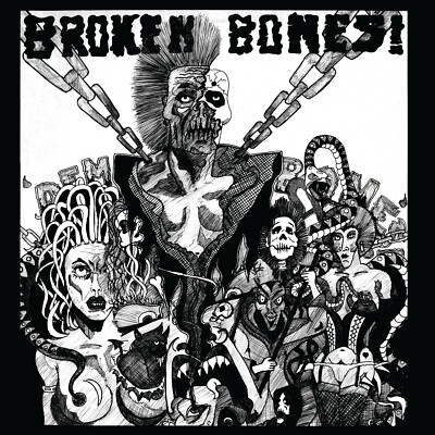 Broken Bones 'Dem Bones'/'Decapitated' CD '84 debut + singles '83-86 x-Discharge