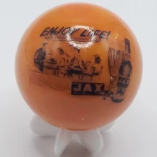 Jax Beer Advertisement 1" Shooter Marble With Stand 25-12
