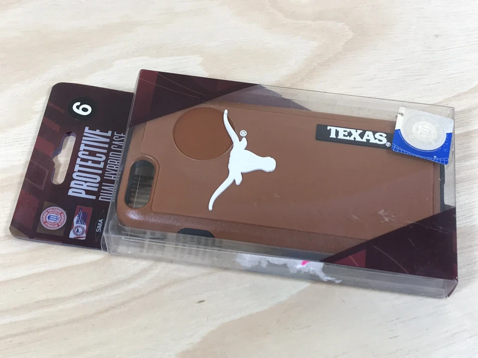 Funda híbrida doble protectora contra impactos Texas Longhorns iPhone 6 y 6s con licencia NCAA Foto 3 de 4