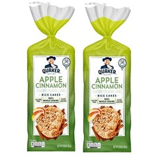 Quaker Rice Cakes APPLE CINNAMON 6.5oz 50 Calories Pack of 2