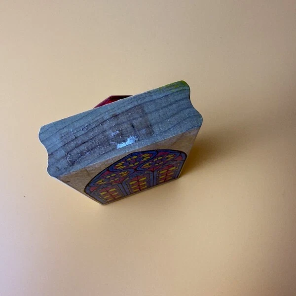 Cathedral Stained Glass Window Arch~Rubber Stamp~2"X 4.5"~Rubber Stampede A1246F - Image 4 of 4
