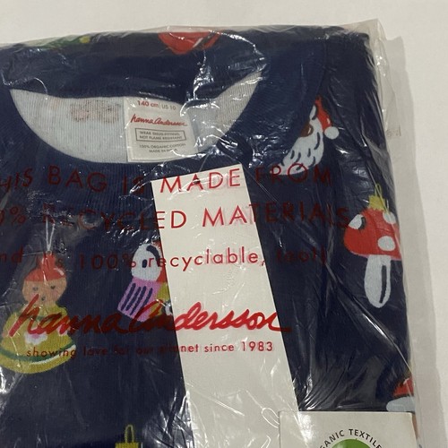 Hanna Andersson Christmas Heirloom Ornaments Long John Pajamas Size 10 (140 cm) - Picture 3 of 5