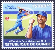 Guinea 2013 MNH, Cricket Sachin Tendulkar, INDIA, Sports