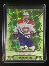 2022-23 UD Ice Hockey Jordan Harris Rookie Card Green Parallel Canadiens #147