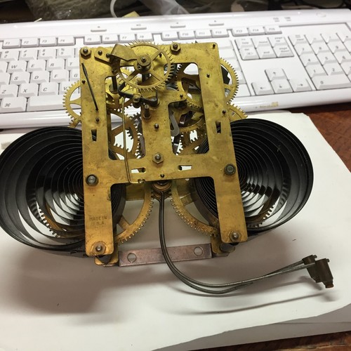 SESSIONS MECHANICAL CLOCK MOVEMENT FOR PARTS OR REPAIR - Picture 2 of 12