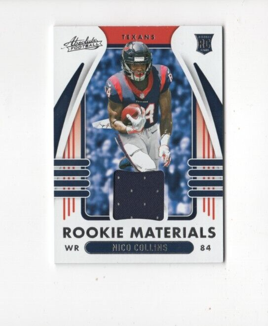 2021 Panini Absolute Rookie Materials Nico Collins Jersey