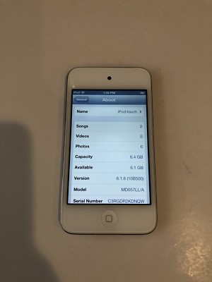 Apple iPod touch 4th Generation White (8 GB) - Good Condition | eBay