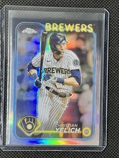 2024 TOPPS CHROME BASEBALL CHRISTIAN YELICH BASE REFRACTOR#253
