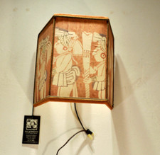 Sue Johnson Handmade Aztec Wall Sconce Lamp a...