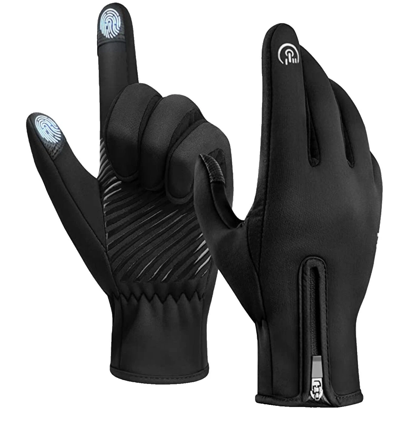 Black Size S Gloves & Mittens for Men