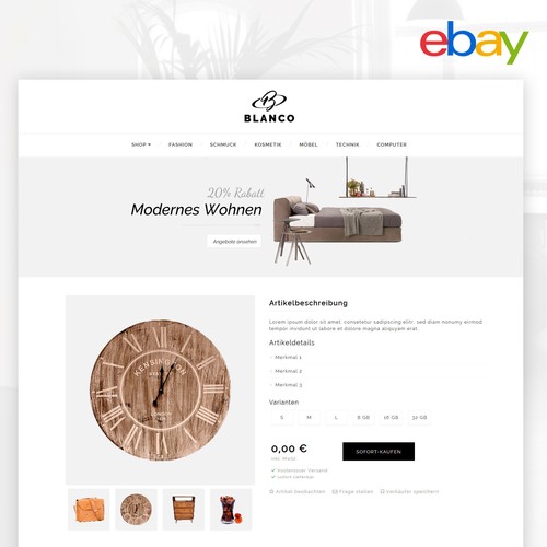 EBAYVORLAGE Auktionsvorlage Blanco RESPONSIVE Design HTML Template - Picture 2 of 4