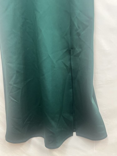 Alexa B Nites Woman Hunter Emerald Green Off The Shoulder Maxi Dress Size 14 - Picture 8 of 14