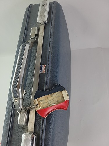 Vintage Blue American Tourister®️Carry On Luggage Train Case Set Of 3. - Picture 12 of 24