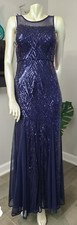 Gala and Special occasion dress for woman (Blue / Size 6) Bg
