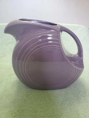 Large 67 Oz. Lilac Fiestaware Disk Pitcher Retired Color 1993-1995