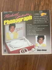 MICHAEL JACKSON VANITY FAIR PHONOGRAPH RECORD PLAYER 1984 OG BOX
