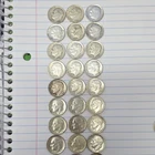 New ListingRoosevelt Silver Dimes Lot of 30, 10C, 1952-1964, Circulated, 0.9 Fineness