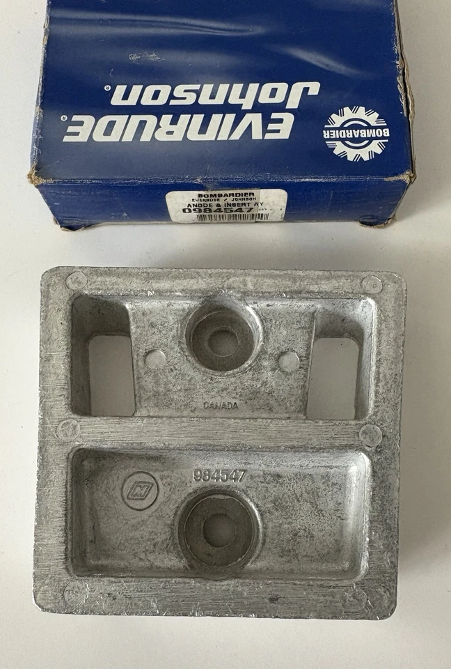 NOS OMC Johnson/Evinrude OEM# 0984547 Anode and Insert (806) - Image 3 of 3