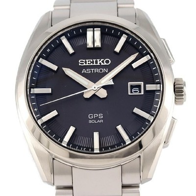 Seiko Astron GPS 3X32-0AA0-2/SBXD035 TI Solar Quartz Working