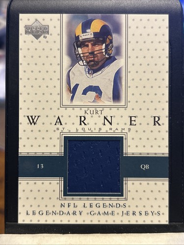 2000 Upper Deck NFL Legends Legendary Game Jerseys #LJ-KW Kurt Warner Game Used