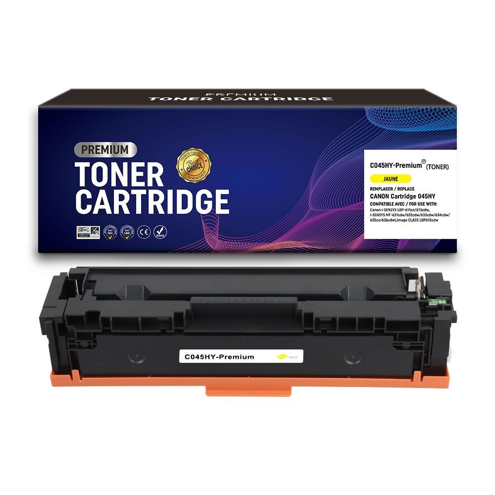 Toner jaune Canon C045HY pour imprimer vos dossiers de presentation au bureau