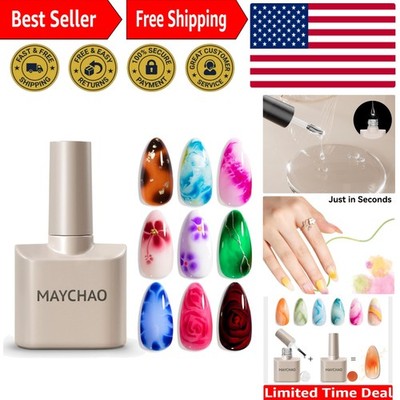 Luxury 15ml Clear Blooming Gel for Stunning Nail Art - Easy Application & Safe