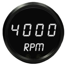 Jegs 41491 Mini Tachometer Led Digital Black Face Black Bezel White Numbers 0-9 Jegs 41491 Mini Tachometer Led Digital Black Face Black Bezel White Numbers 0-9