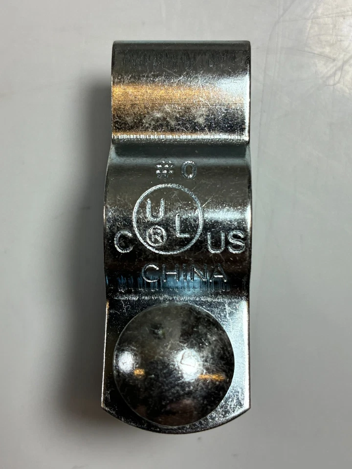 CONJUNTO DE 10 correias de cabide de conduíte Minerallac aço 1/2 polegada com parafuso e porca topázio 601 - Imagem 2 de 4