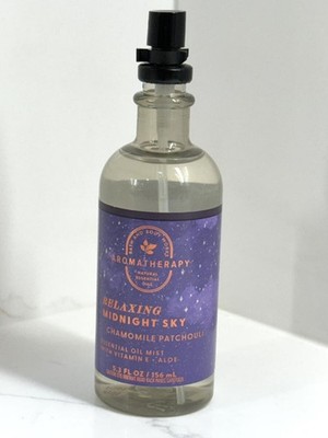 1 Bath & Body Works Aroma Relaxing Midnight Sky Chamomile Patchouli Oil Mist 5.3