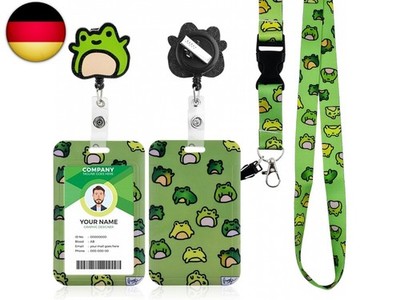 Lanyard Kartenhalter mit Einziehbarem Clip, Id Badge Holder with Lanyard,