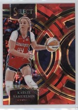 2024 Panini Select WNBA Premier Level Red Ice Prizm Karlie Samuelson #132 00gy