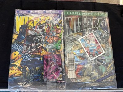 Wizard Magazine Vintage Sealed Lot Of 2