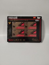 Maxell HGX Gold TC-30 VHS-C Premium High Grade Camcorder Tapes 4 Pack New