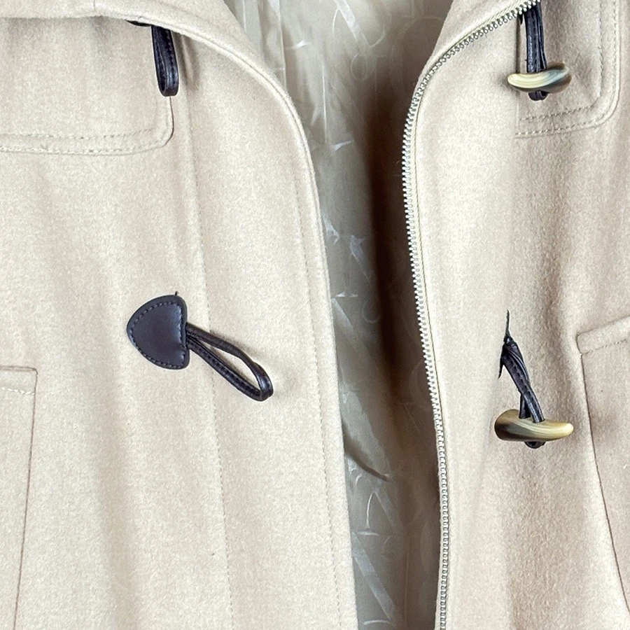 Abrigo de mezcla de lana New York & Co para mujer talla mediana cierre de palanca y cremallera 4 bolsillos Foto 3 de 4