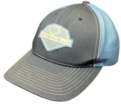 Evoshield Hat Cap Trucker Blue Snapback Structured Adjustable Mesh Logo Outdoors